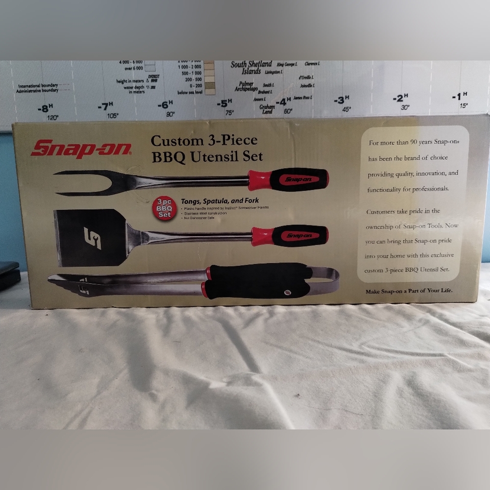 Unopened Snap-On Custom 3-Piece BBQ Utensil Set